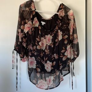 Off the shoulder size L top.